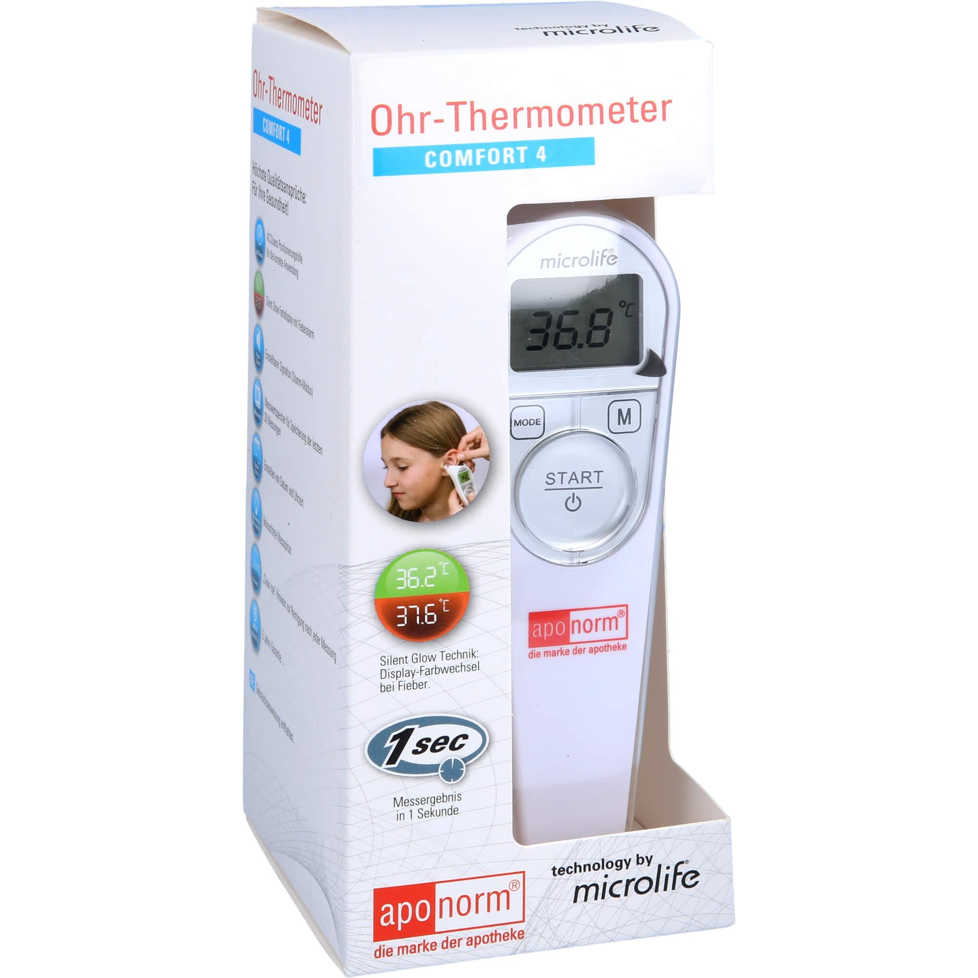 aponorm febbre Termometro Orecchio Comfort 4 1 ST