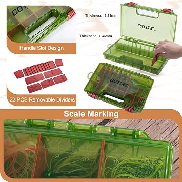 Goture Fishing Backpack with Cooler, 2 3600 Tackle Boxes,2 Rod Holders