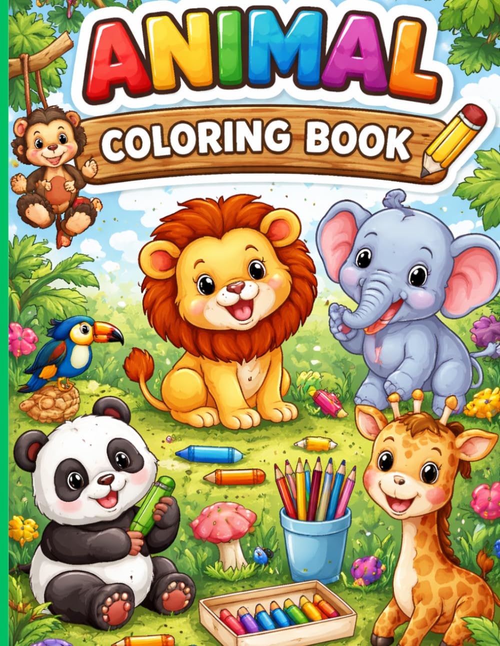 Animal Coloring Book: Adorable Illustrations of Animals to Learn and Color