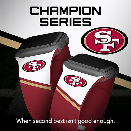 Miniatura 2 de Game Time San Francisco 49Ers HD Champion Series - Correa de reloj compatible con Apple Watch