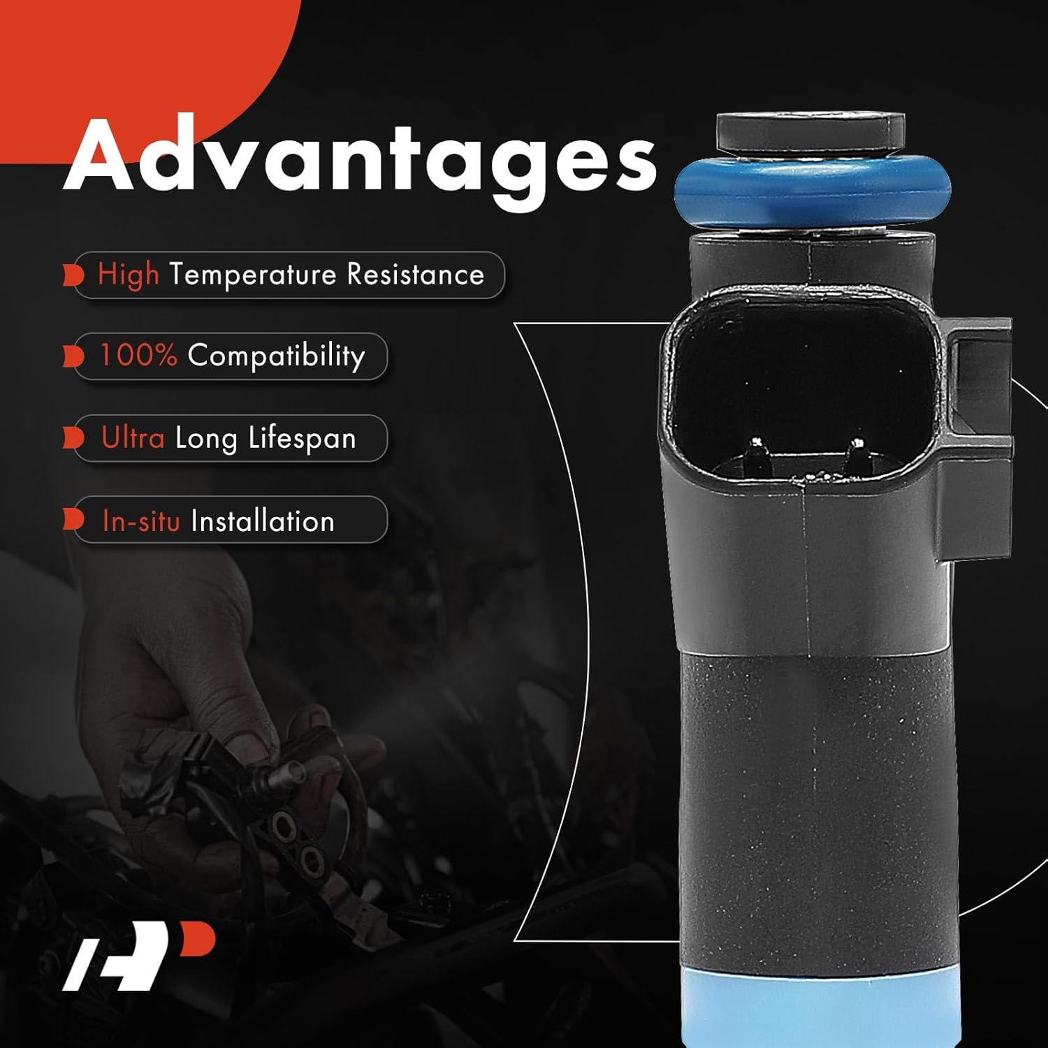 A-Premium Fuel Injectors Set of 4 Compatible with Dodge 2008-2009 Caliber, 2004-2005 Neon & Chrysler 2003-2009 PT Cruiser, 2.4L, Replace# 4891574AA