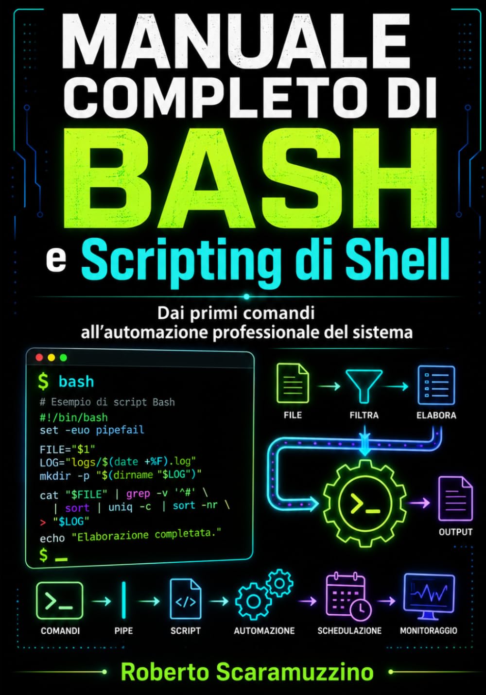 Manuale completo di Bash e Scripting di Shell: Dai primi comandi all’automazione professionale del sistema (Programmazione)
