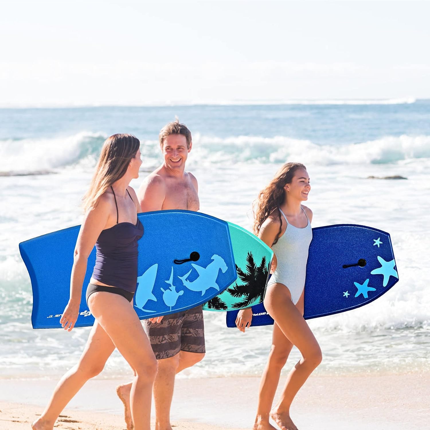 RELAX4LIFE Tabla de Natación Portátil XPE HDPE Antideslizante Bodyboard para Niños y Adultos