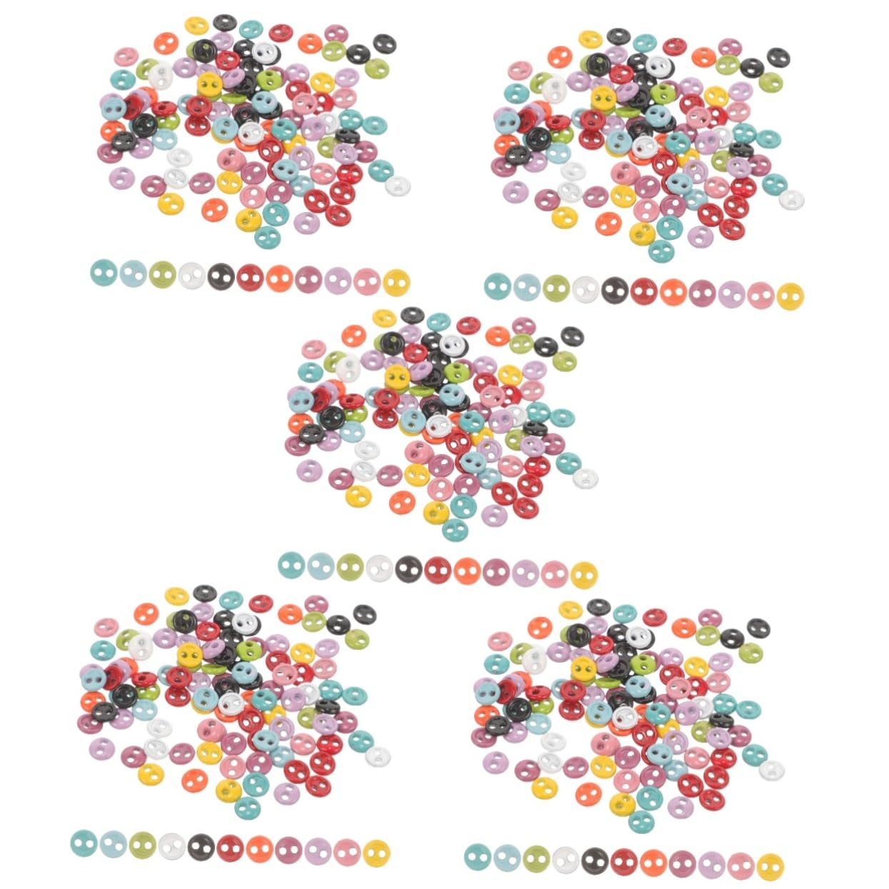 500 Pz Mini Pulsanti Piccoli Bottoni Colorati Bottoni Per Vestiti Delle Bambole Da Cucire Per Bambole Per e Fai Da Te Per Vestiti Per e Resina