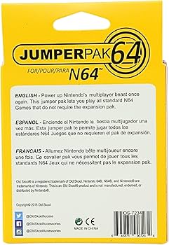 Amazon.com: Old Skool Nintendo 64 Jumper Pack (Booster Pak