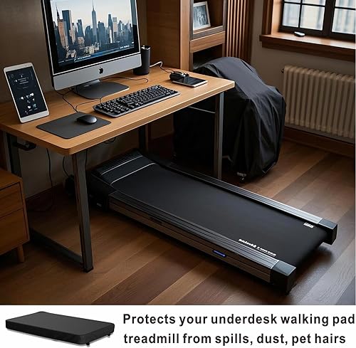 Miniatura 6 de Funda para caminadora para el hogar, impermeable y a prueba de polvo para debajo del escritorio, apta para caminadora plegable portátil de 48 a 56