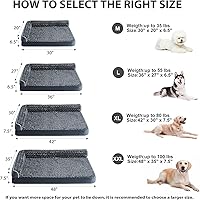 Vista 5 de BFPETHOME Camas ortopédicas para perros grandes - Cama de sofá impermeable para perros con funda extraíble y lavable, cama grande para mascotas