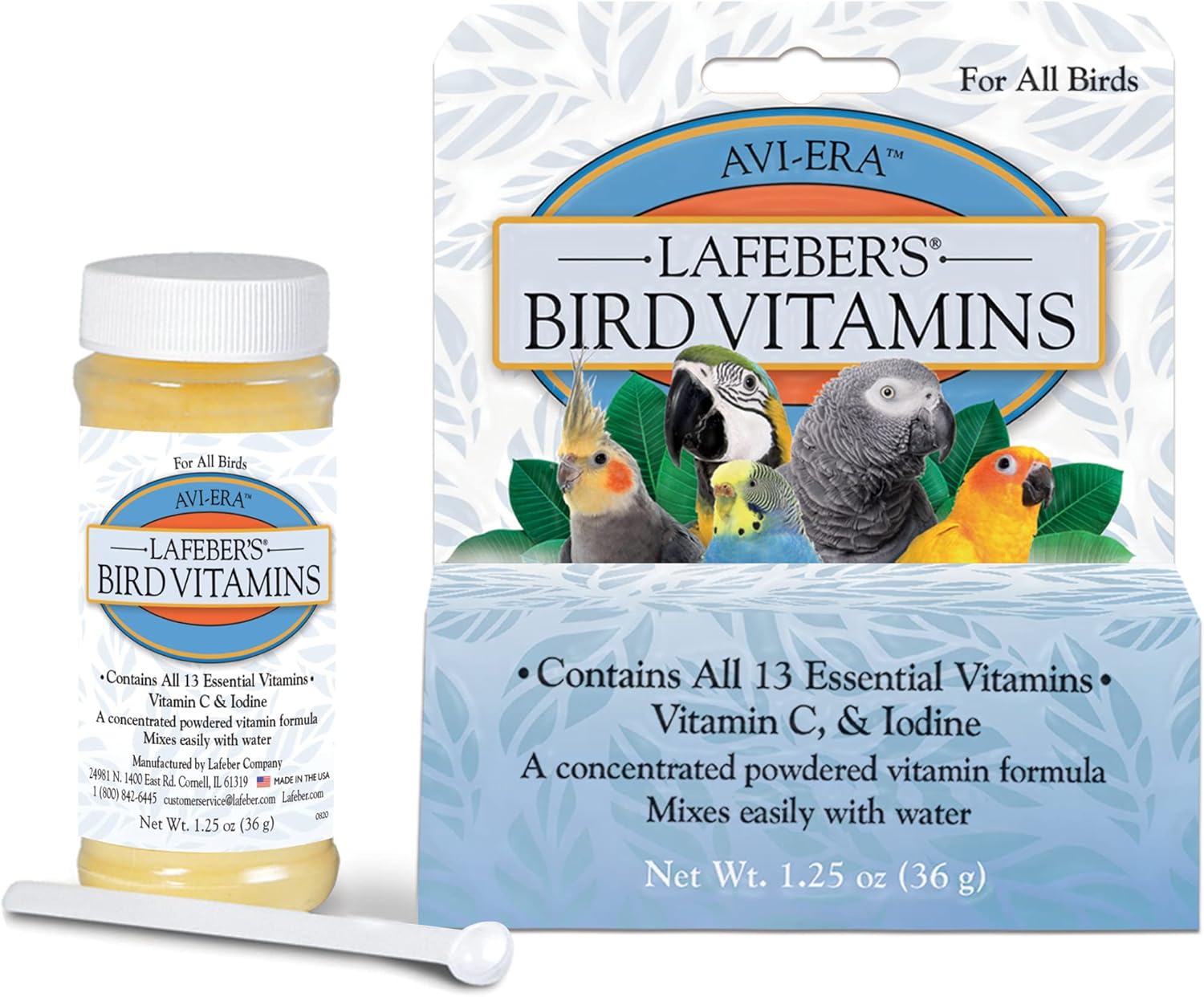 Lafeber's AviEra Powdered Bird Vitamin 1.25 oz Amazon.ca Pet Supplies