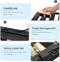 Vista 8 de Pedalera de Guitarra Ghost Fire de Aleación de Aluminio 3.3lb Pedalera de Efectos 22''x12.5'' con Bolsa de Transporte, Serie V (V-STANDARD 2.0)