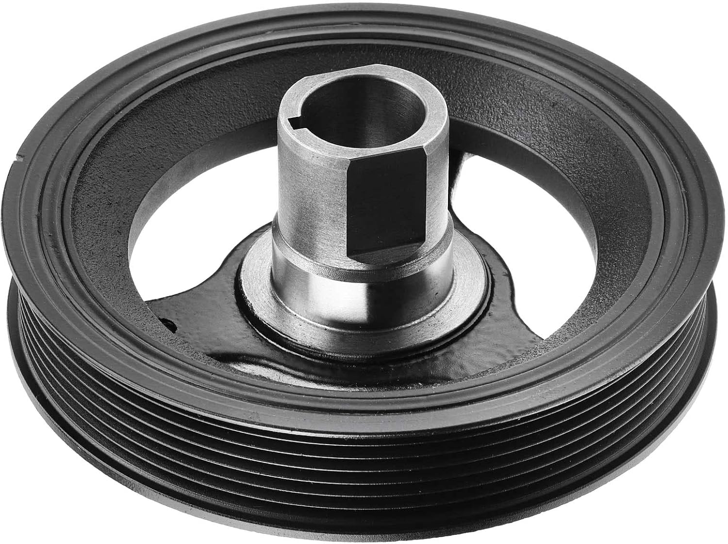 A-Premium Engine Harmonic Balancer Pulley Compatible with Chevrolet Malibu 2008-2014, Impala 2014 & Buick Regal Lacrosse 2012-2016 & Pontiac G6 2009-2010 & Saturn Aura 2007-2009, Vue 2007, DOHC 2.4L