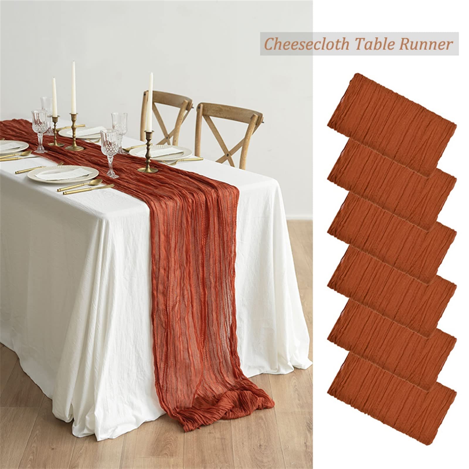 Amazon｜テーブルランナー 20/10 個の結婚式のテーブルランナーチーズ