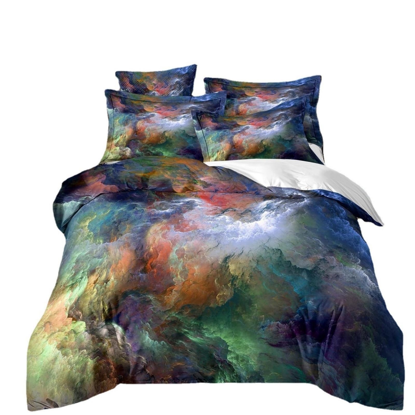 King Size Duvet Cover Sets Green Orange Purple King Size Bedding