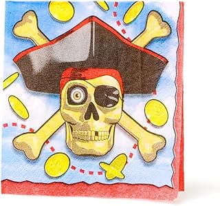 10 Inch Beverage Napkins - 16PK/Pirates Bounty