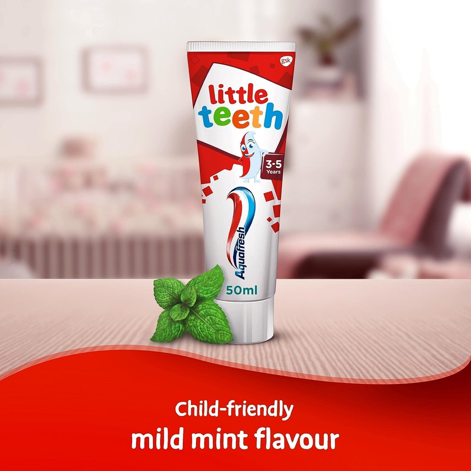 Aquafresh Little Teeth Toothpaste 3-5 Years (50ml) - Pack of 6 image 5
