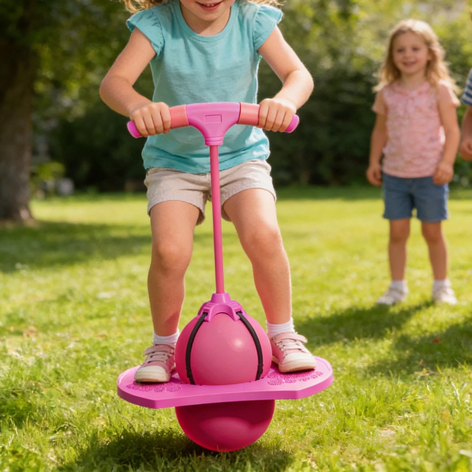 Palla rimbalzante in equilibrio | Palla da salto in equilibrio bambini | Palline rimbalzanti Space con maniglia e pompa esercizi | Giocattolo saltatore con pompa a bastone palline rimbalzanti