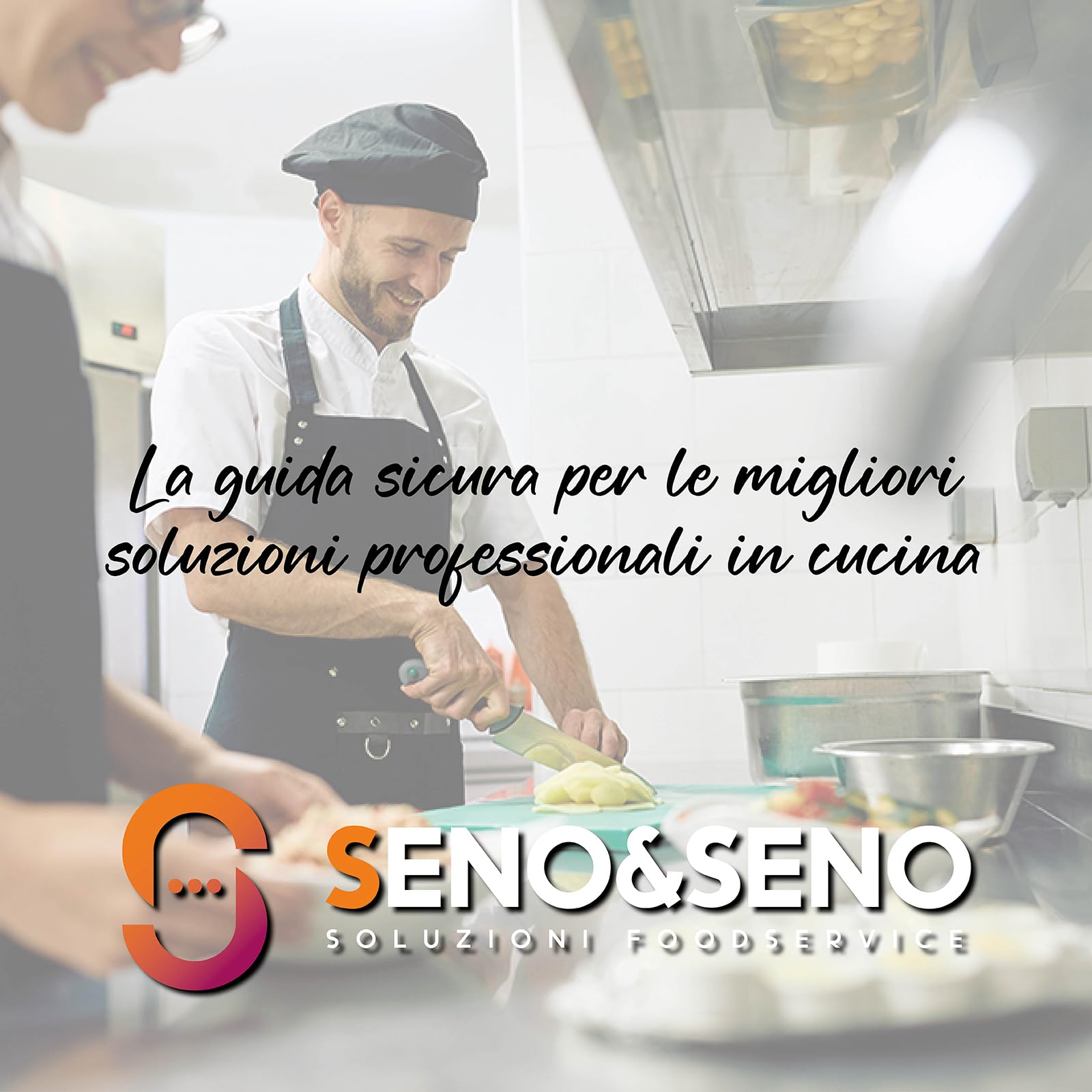 Ceppo per Coltelli in Acciaio INOX Vuoto | Pianetto in Polietilene Fresato | Portacoltelli Cucina Chef’s Secret | Attrezzature Ristorazione e Gastronomia | Seno & Seno (8 coltelli 46,5x8x40h)