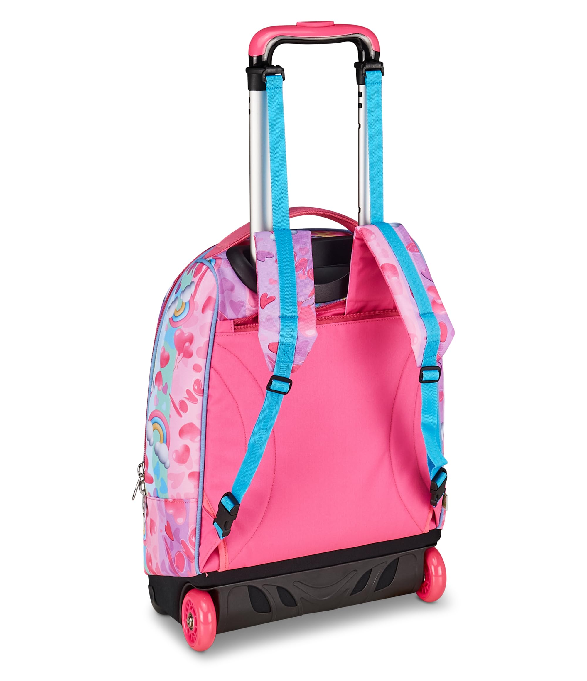SJ GANG STYLE JAM GANG Big Trolley, 30 L, Doppio Scomparto, Spallacci a scomparsa, Doppio uso, Tasca frontale, Scuola elementare, Angel Blue, Bambine, rosa