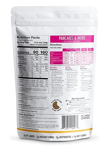 Miniatura 2 de Good Dees mezcla de pancakes - libre de Gluten  libre de granos hecho con harina de almendras