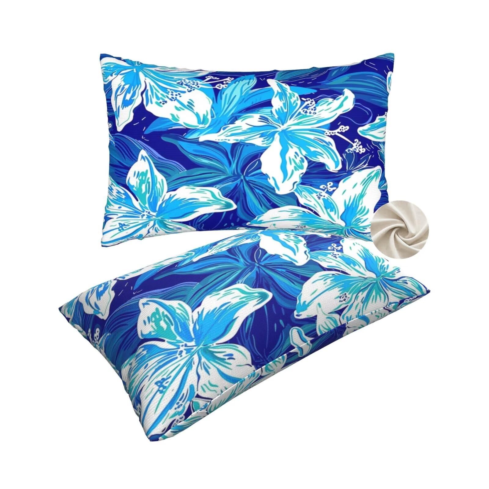 Housses de coussin 60x80 cm bleu pour remplacer vos taies ternes et revitaliser le canapé