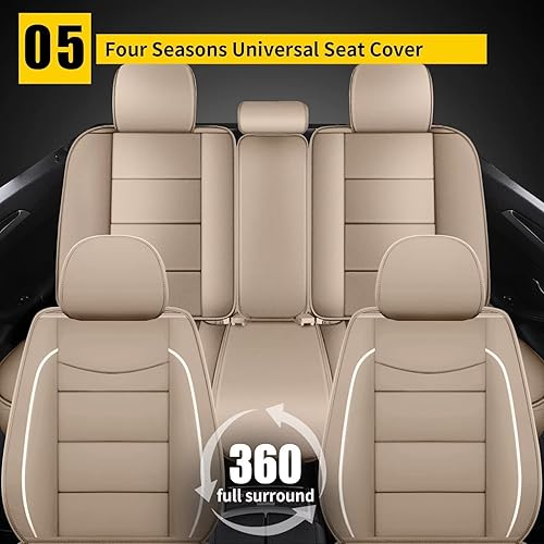 Miniatura 6 de YORKNEIC Juego completo de fundas de asiento para Ford Escape 2001-2023 2024, funda protectora de asiento de automóvil de piel sintética (juego