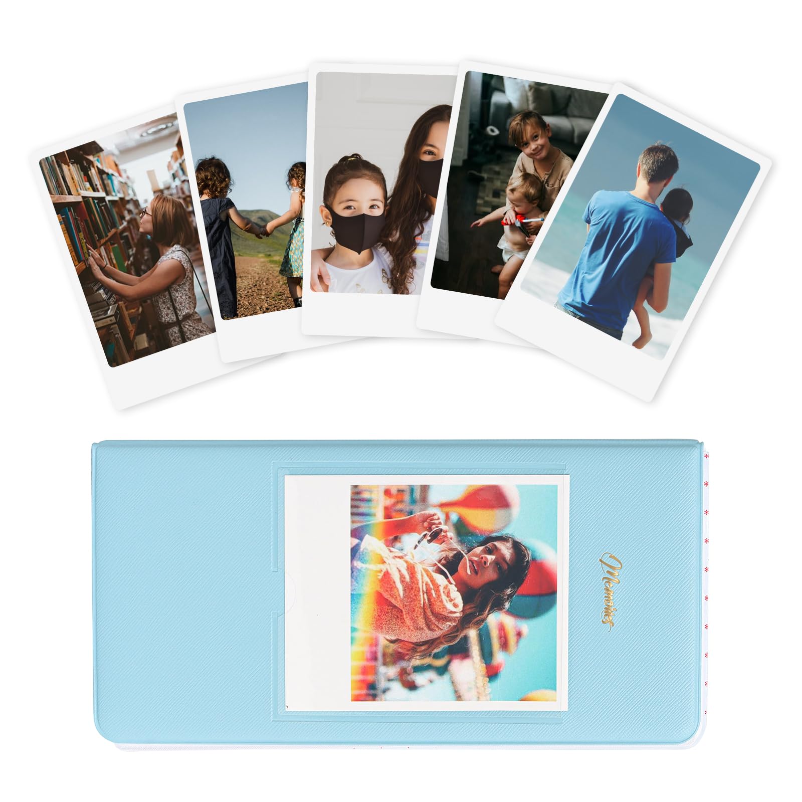 64 Pocket Photo Album for Fujifilm Instax Wide 400/300/210，For Polaroid  Cameras Slip In Photo Book Album 16-Page Holds 64 Pictures Inch  Camera