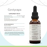 Vista 3 de Cordyceps B60 - Tintura de extracto de hierbas sin alcohol, gotas líquidas concentradas, hongos secos naturales Cordyceps (Cordyceps Sinensis)