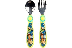 Disney Toy Story Fork & Spoon Cutlery Set, Green