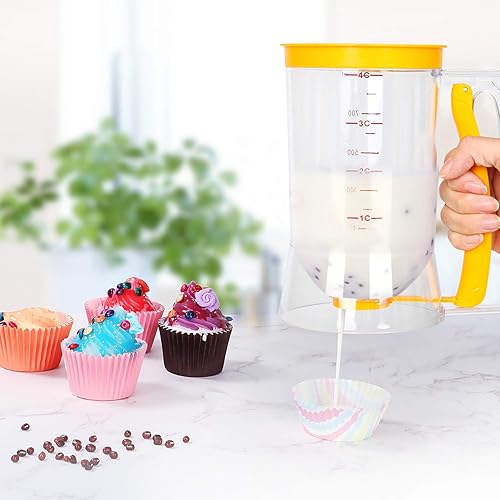 Miniatura 6 de Separador de rebozado Cupcakes Panqueques Galleta Torta Waffles Dispensador de masa Separador de galletas Crema Speratator Cup Herramientas de