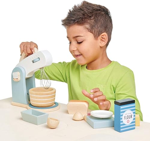 Miniatura 2 de Tender Leaf Toys - Mini Chef Home Baking Set - Juego de 27 piezas de madera para hornear - Juguete clásico para cocinar simulación - Desarrolla