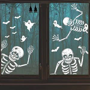 140PCS Halloween Window Clings Decor for Halloween Decorations