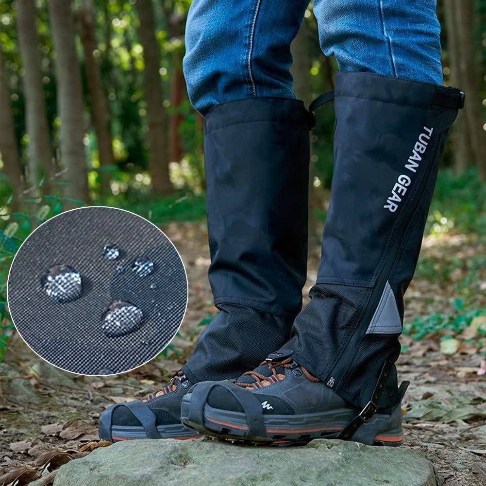 ROTTO Polainas Impermeables Senderismo Nieve Trekking Caza Cremallera Totalmente Abierta