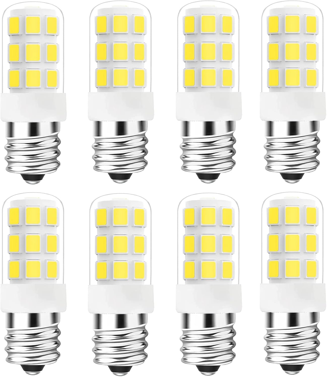 VYAOMLI Salt Lamp Bulbs, E12 C7 LED Night Light Bulb Pack of 8, 2W