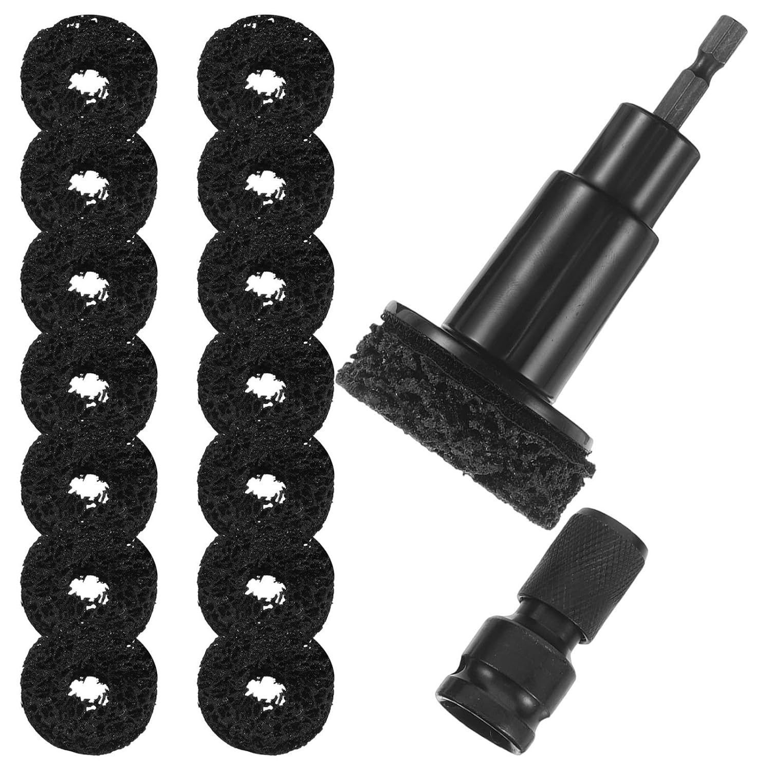 Brake Cleaning Tool 50mm Abrasive Disc Hex Shank Kit Black