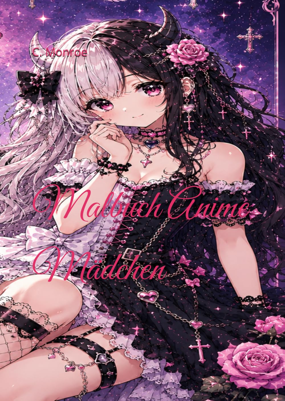 Malbuch Anime Mädchen