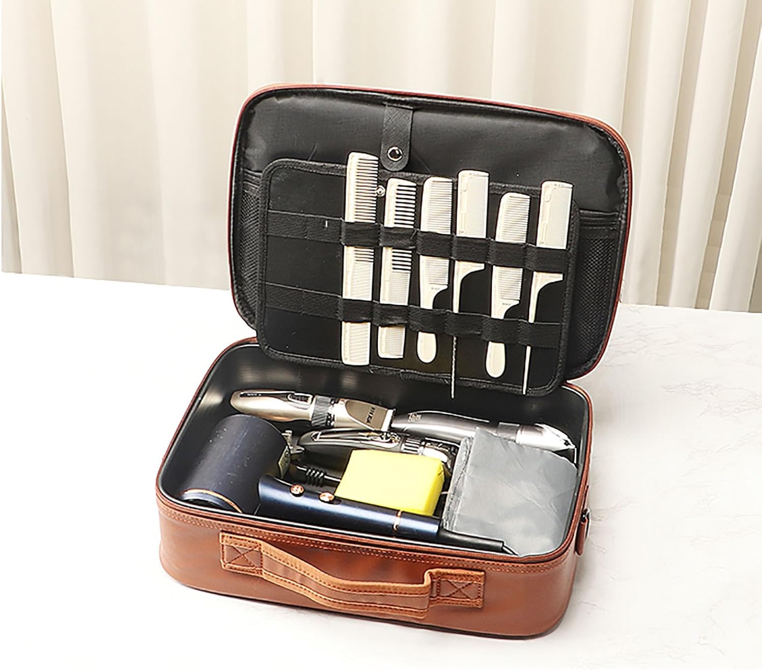 Scissors Storage Bag，Travel Carrying Bag for Hair Clippers, Cutting Supplies Holder, Barber Case,Trimmer Organizer