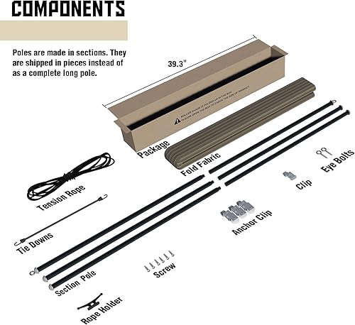 Miniatura 6 de TANG Sunshades Depot - Cortina de rodillo para exterior