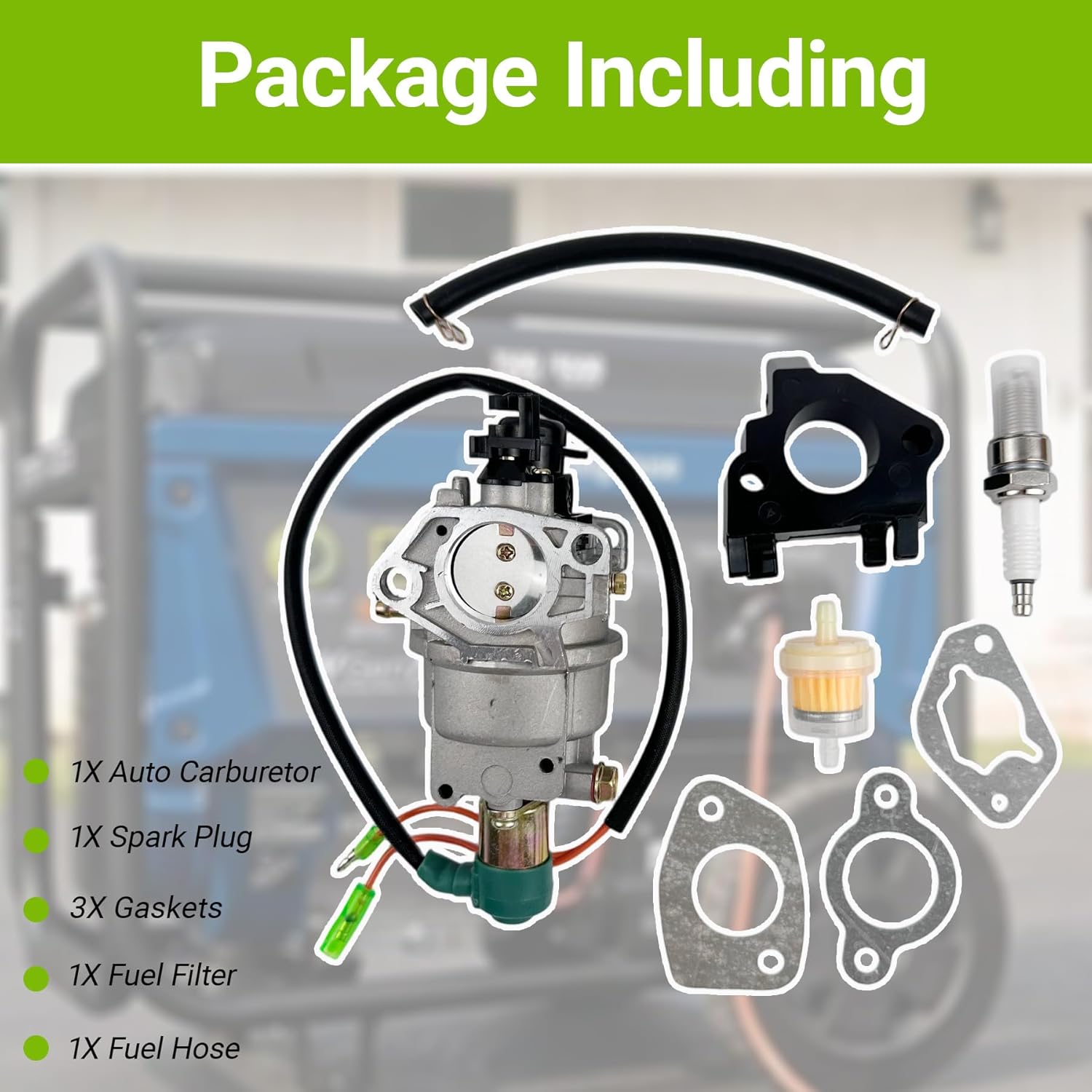 Carburetor Kit Fit for WestingHouse WGen7500 7500 9500 Watts Generator 140500A