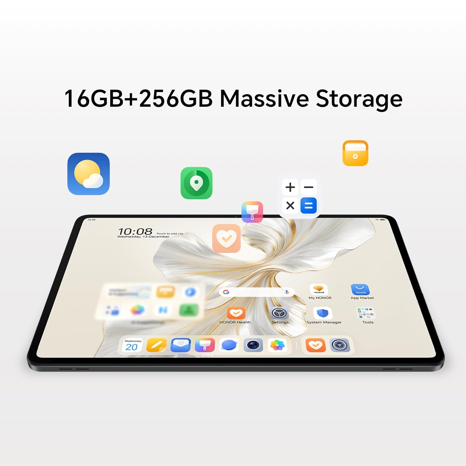 HONOR Pad 9, 12.1-inch Wi-Fi Tablet, 8GB+256GB, 120Hz 2.5K Eye Protection Display, 8 Speakers, Android 13, Space Grey - Image 4