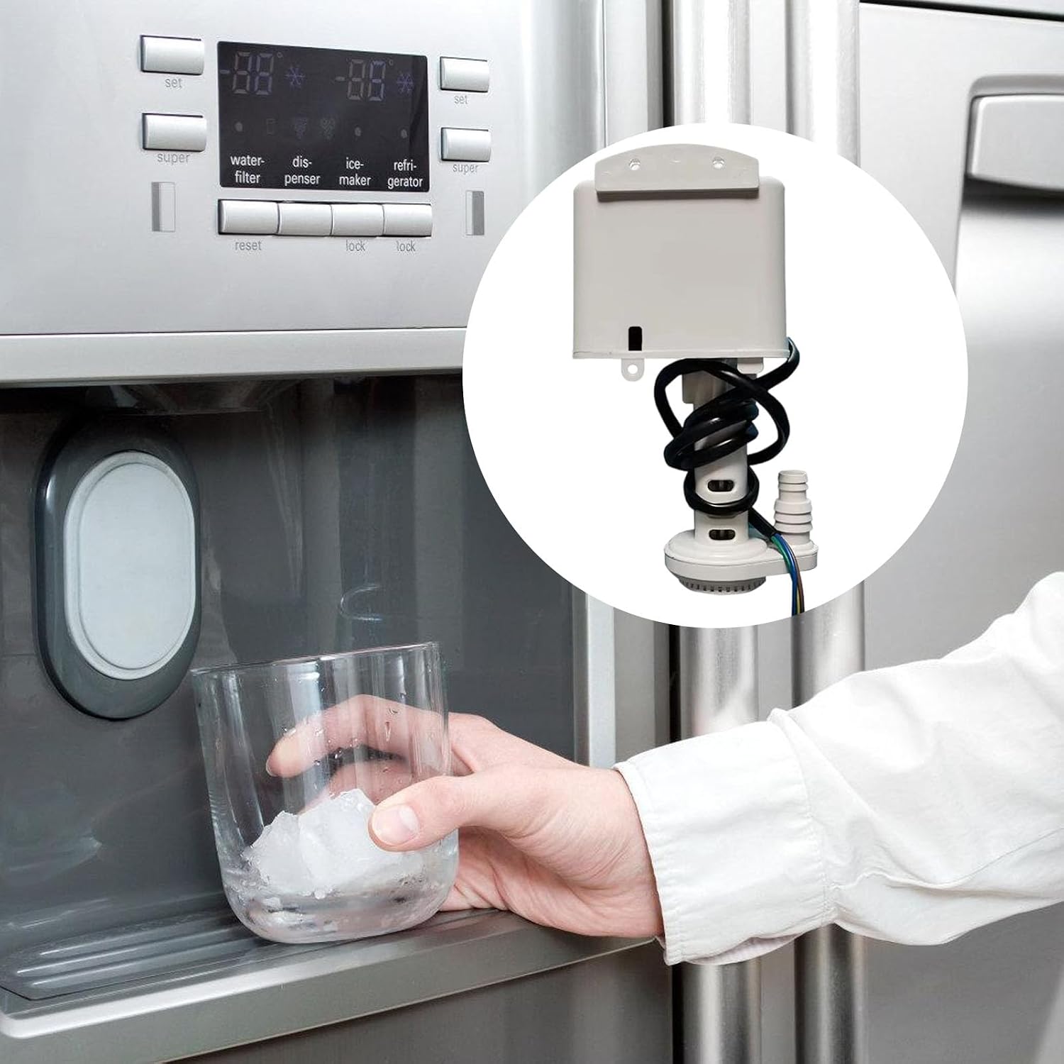 2. Low Noise Industrial Ice Machine Water Circulating 220V 60HZ 0.4A for YZF5816 Accessories Industrial Ice Machine Water