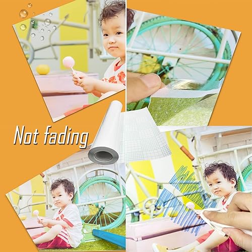 Miniatura 3 de INTBUYING Rollo de laminado adhesivo doble de película de laminado en frío brillante Rollo de película de PVC transparente sensible a la presión