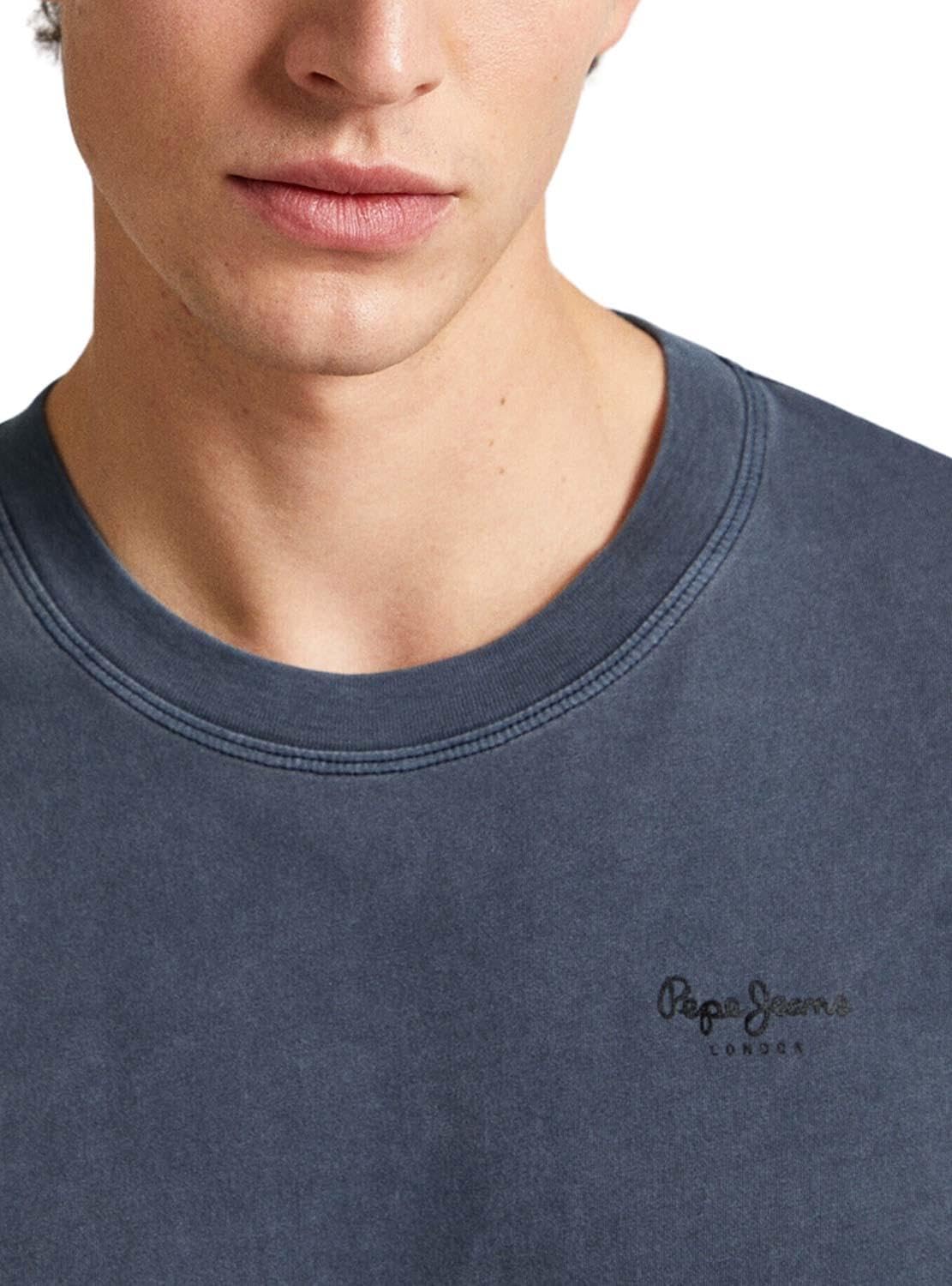 Pepe Jeans Męska koszulka Jacko, Niebieski (Dulwich), L