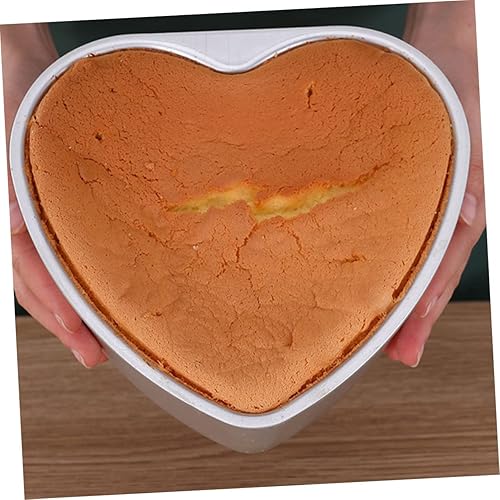 Miniatura 3 de LIFKOME Molde para pastel de corazón, molde para galletas, muffins, molde para pasteles en forma de corazón, moldes para hornear pan, molde para