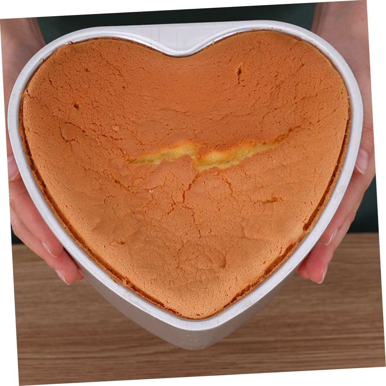 MAGICLULU 8stücke Herzförmige Kuchenformen Wiederverwendbare Backformen Aus Tiefe Herzbackformen Käsekuchen Und Torten Backzubehör Für Besondere Anlässe