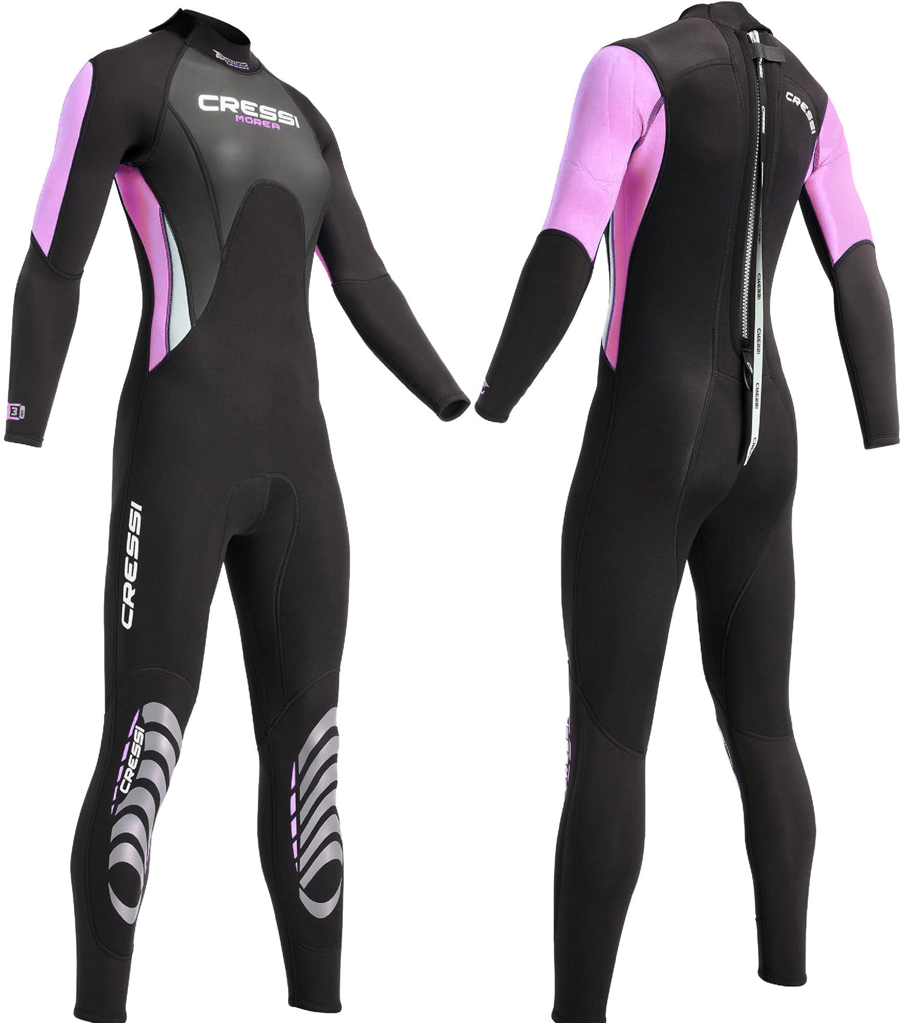 Cressi Morea Lady Monopiece Wetsuit 3 mm - All-In-One Wetsuit Premium Neoprene High Stretch for Women