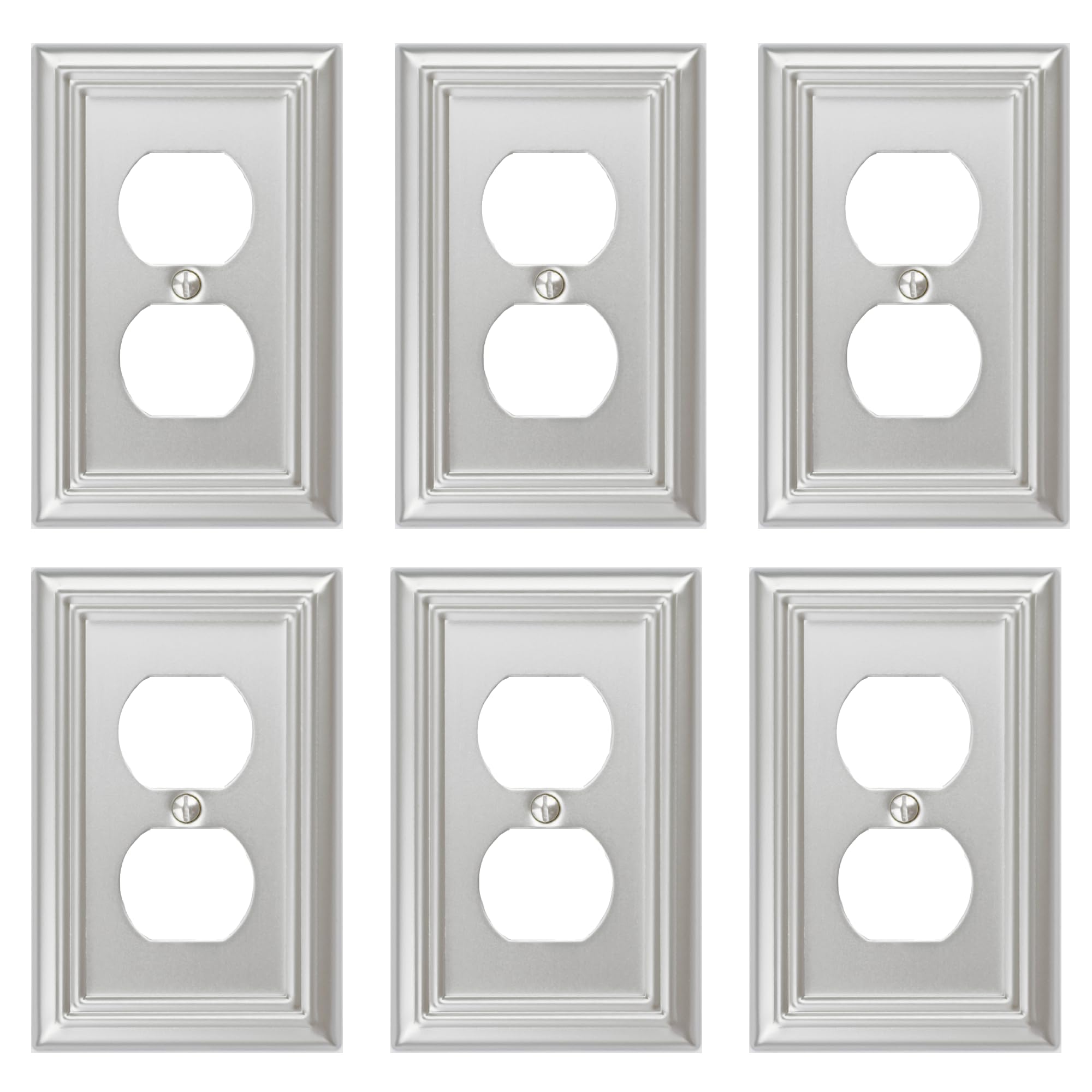 Placa de pared de metal Adler para sustituir fundas plásticas rotas de interruptor de luz de 1 banda
