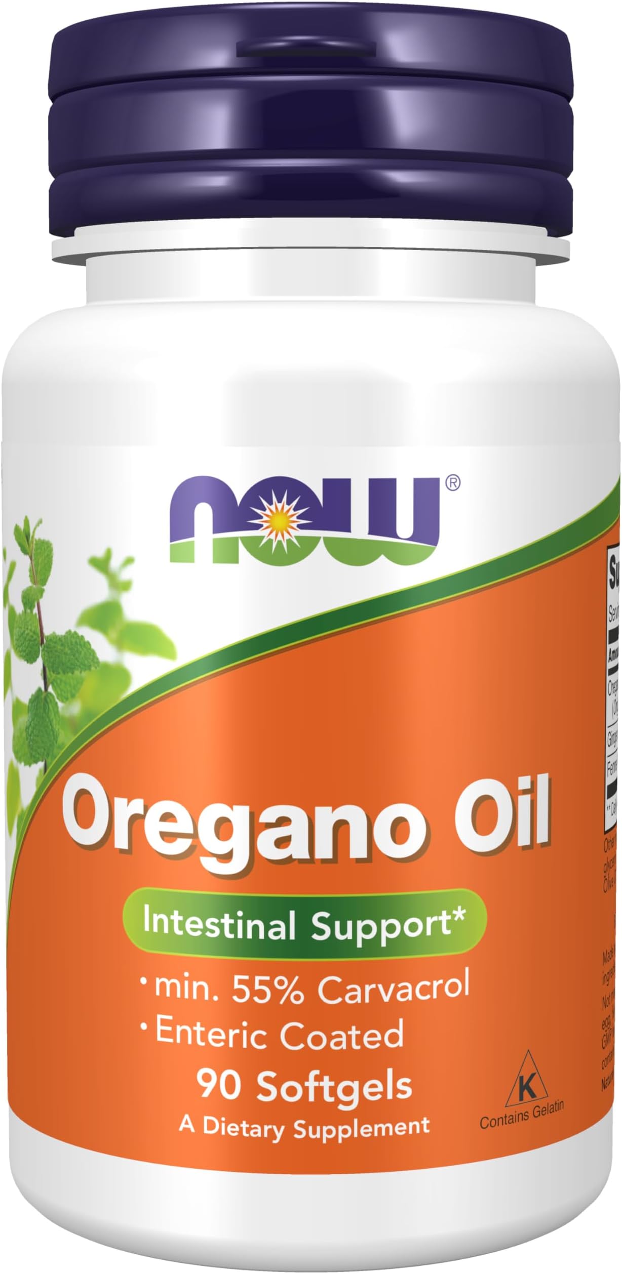 Supplements, Oregano Oil with Ginger and Fennel Oil, Enteric Coated, 90 Softgels