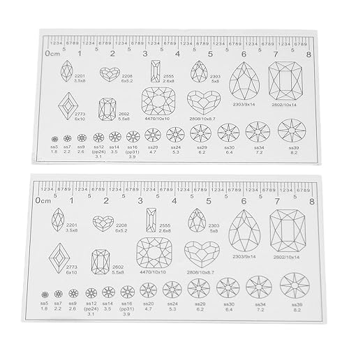 Miniatura 7 de Regla de medición de uñas, 10 piezas, ultra fina, flexible, material de PVC, 0.5 in de longitud