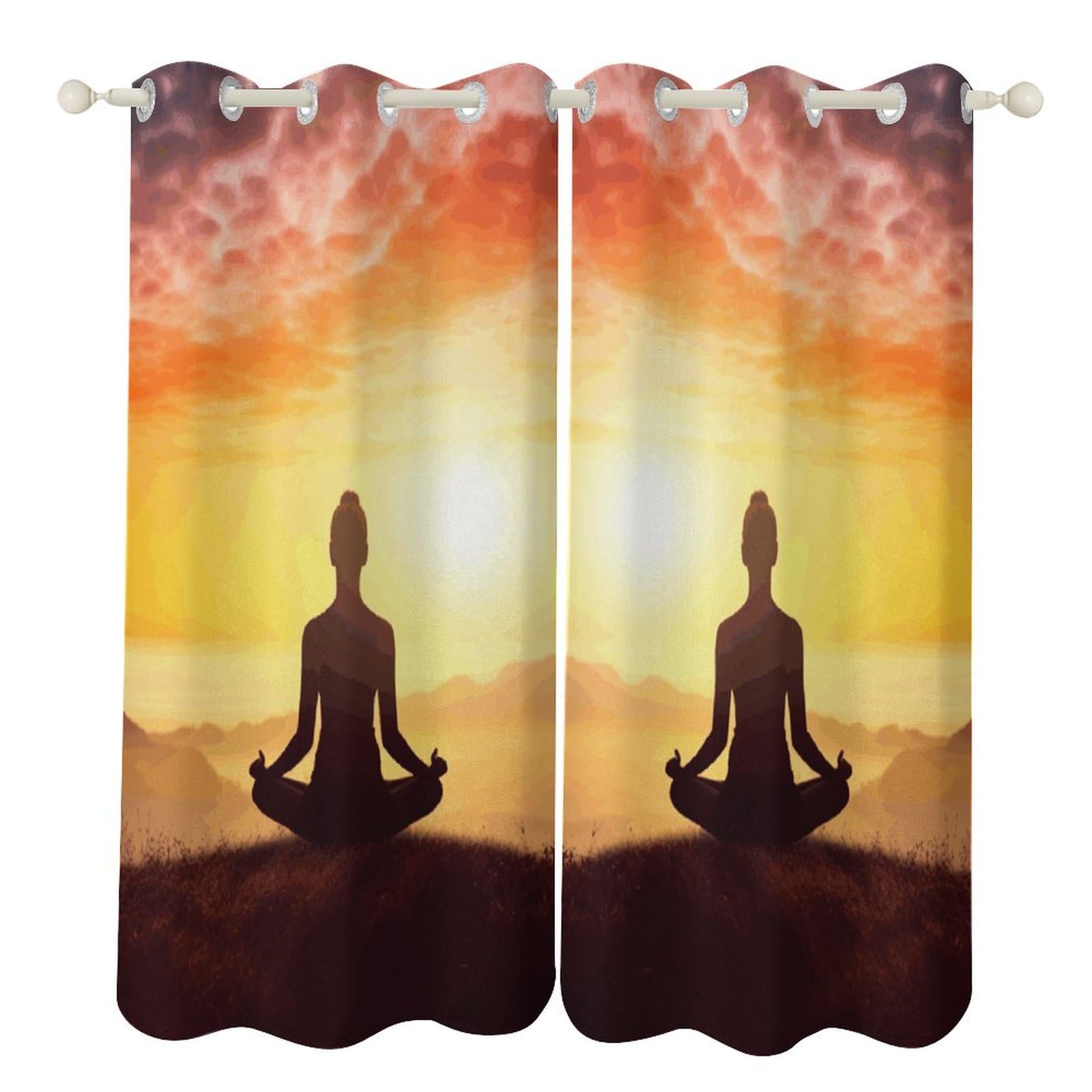 Rideaux occultants thermiques phoniques bleu marine pour chambre
