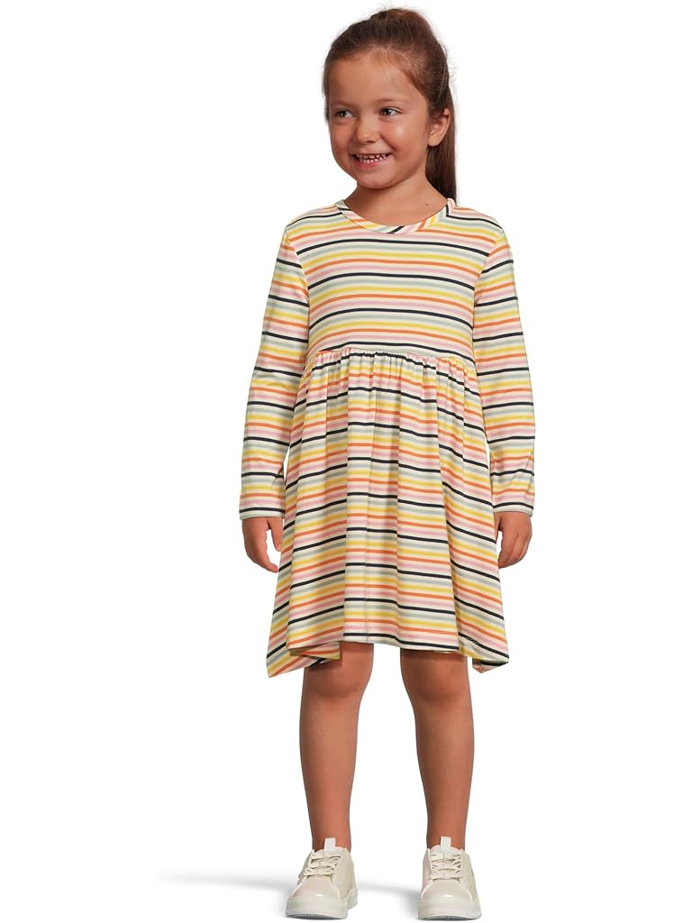 Multi Hanna Andersson Long Sleeve Playtime Dress in HannaSoft™ (Infant/Toddler)