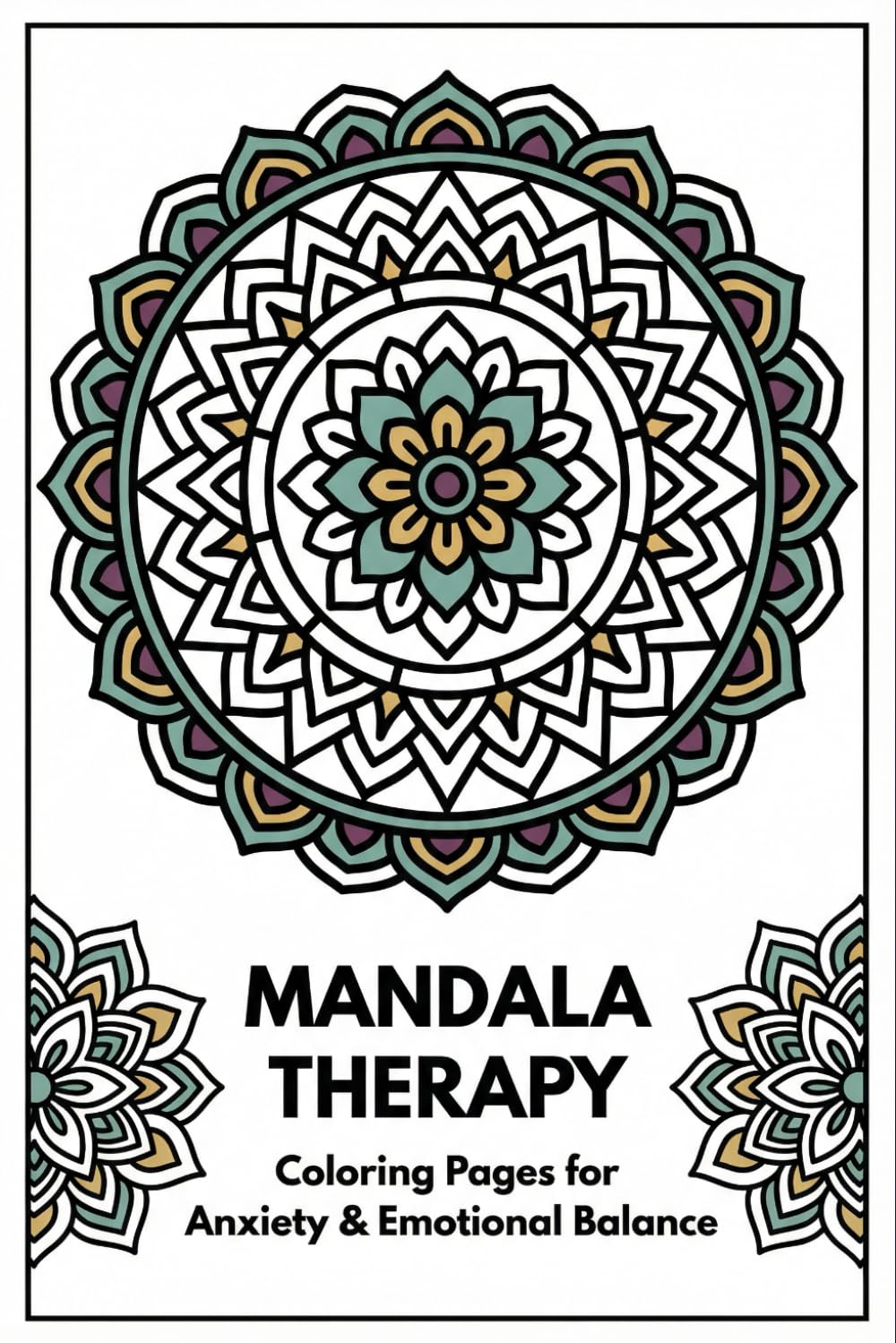 “Mandala Therapy: Coloring Pages for Anxiety & Emotional Balance”
